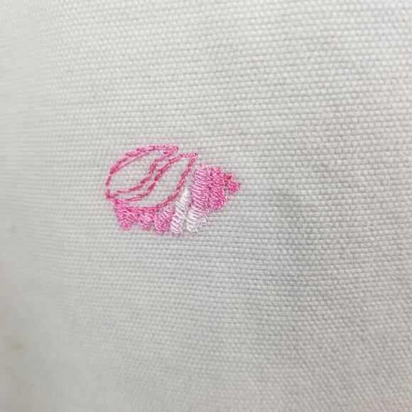 Columbia Khaki Chino Embroidered Green Turtles Pink Seashells Nice Size 6 - Picture 4 of 5